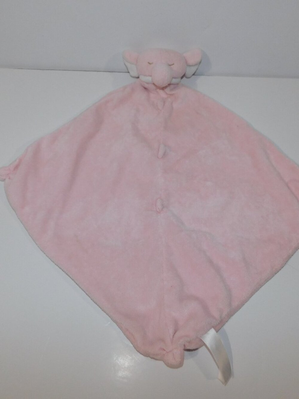 Angel Dear Plush Pink Elephant Security Blanket Baby Lovey nunu Soother